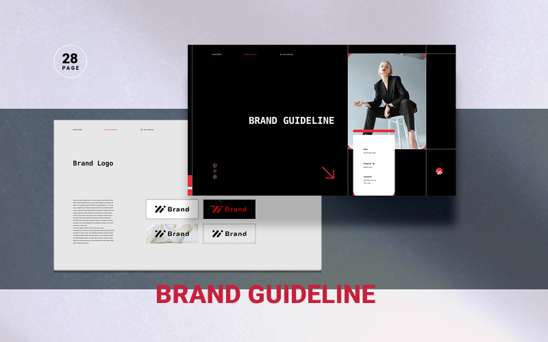 Brand Guidelines Design Template Magazine Template