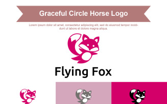 Cartoon Styled of Playful Flying Fox in Mid Air