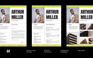 Clean Minimal CV Resume Template