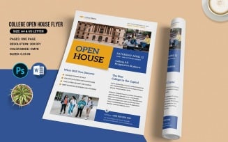 College Open House Flyer Template