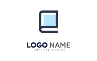Education logo icon template. open book illustration V12