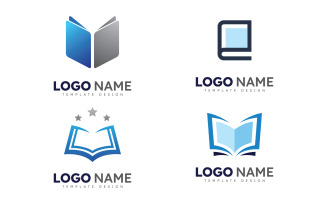 Education logo icon template. open book illustration V13