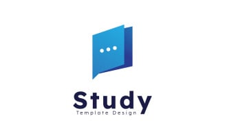 Education logo icon template. open book illustration V4