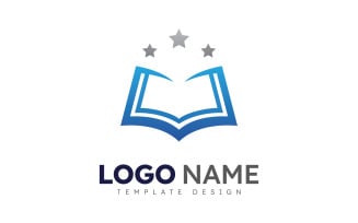 Education logo icon template. open book illustration V5