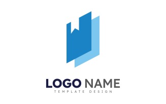 Education logo icon template. open book illustration V9