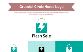 Flash Sale Lightning Bold Sale Logo
