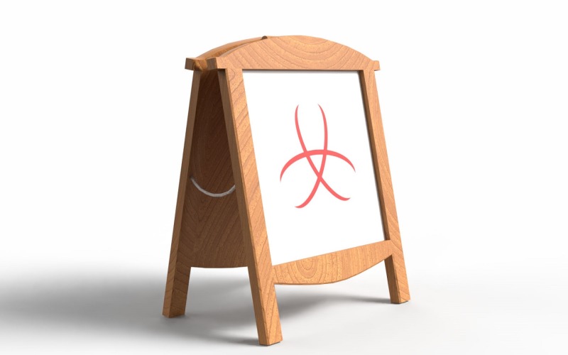 Game-Ready Signboard 3D Model