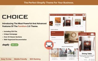 Choice - Modern Furniture Shopify 2.0 Theme | Elevate Your Store