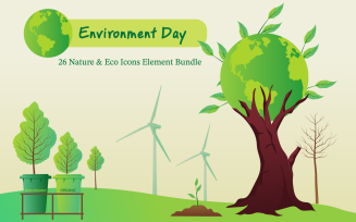 Environment Day Flat Gradient Illustration