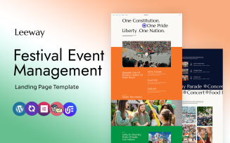 leeway - Festival Event Management and Organization Landing Page WordPress Elementor Theme