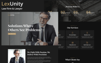 lexUnity - Law Firm & Lawyer WordPress Theme