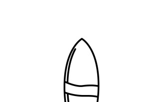Premium Surfboard Vector Icon: Wave Rider Design for Surfing Enthusiasts