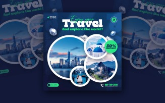 Tour Company Social Media Post Template