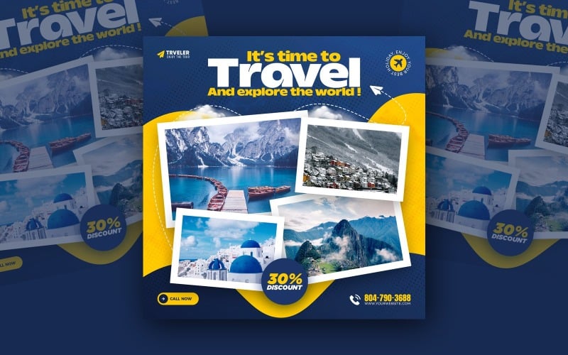 Travel Deals Social Media Template