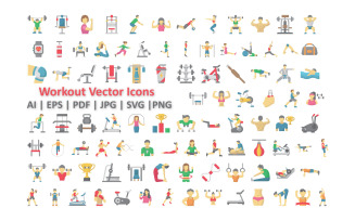 Workout Vector Icons Pack – Fitness & Training Essentials