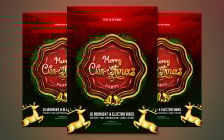 Christmas Party Gradient Creative Flyer