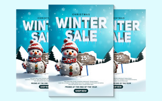 Christmas Winter Sale Poster