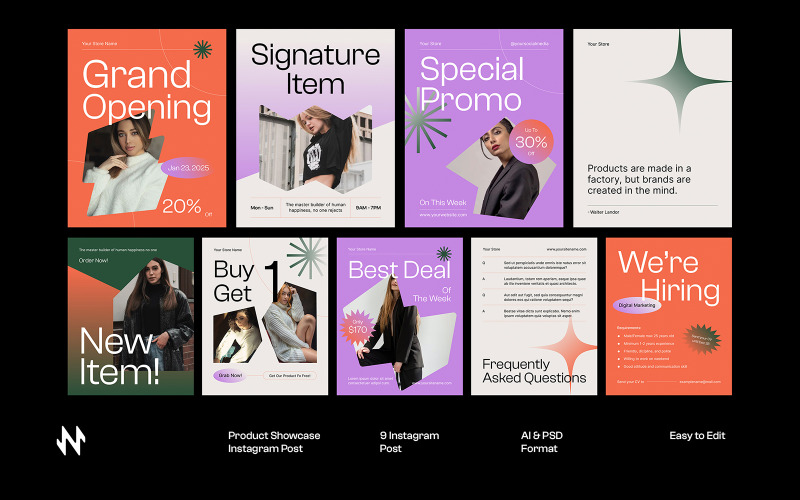 Elegant Grand Opening Instagram Post Social Media