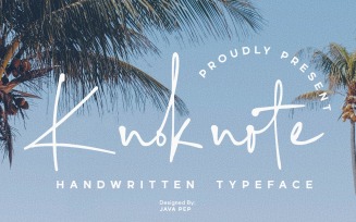 Knoknote / handwritten typeface