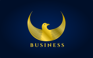 Modern Pigeon Bird Logo Design Template