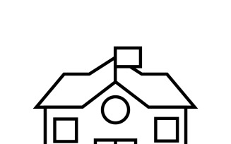 Modern School Building Vector Icon for Education Websites and Apps