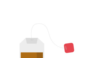 Premium Tea Bag Vector Illustration: Herbal Infusion Art in EPS Format