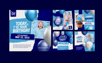 Birthday Wishes Social Media Post Template