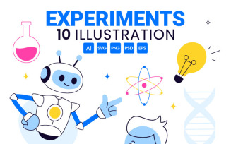 10 Scientific Experiments Illustration