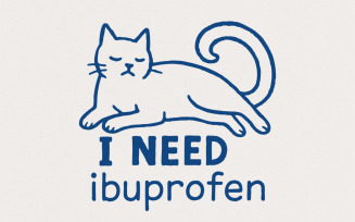 I Need Ibuprofen PNG, Funny Cat Digital Download, Sarcastic Cat Quote PNG, Printable Shirt, Cat