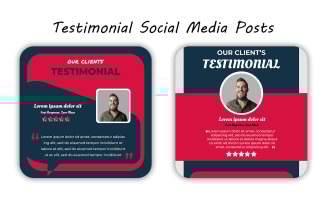 Stylish Client Testimonial Instagram Post Template PSD for Coaches and Entrepreneurs