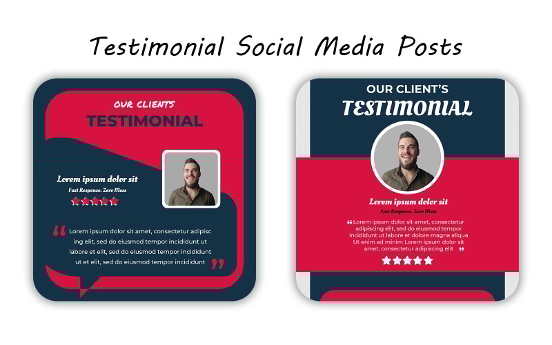 Stylish Client Testimonial Instagram Post Template PSD for Coaches and Entrepreneurs Social Media