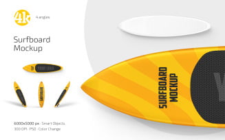 Surfboard Mockup PSD Template