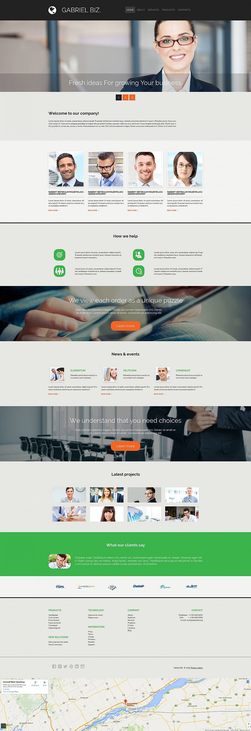 Business Responsive Moto CMS 3 Template New Screenshots BIG