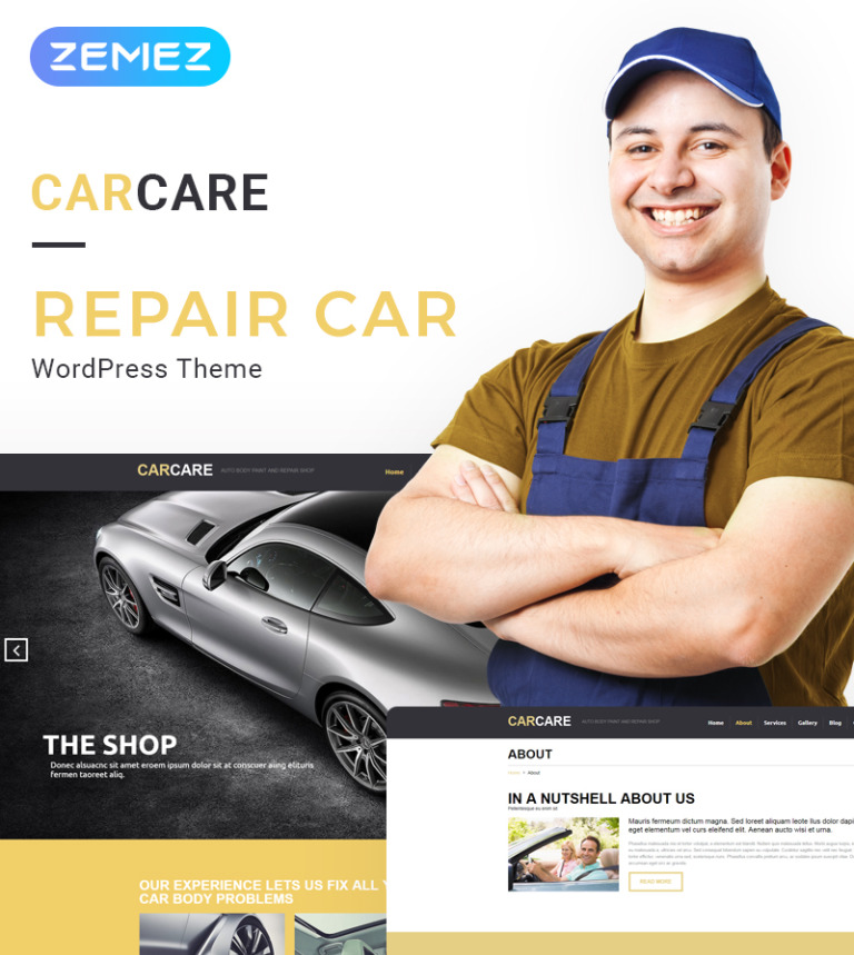  Car Repair Responsive WordPress Theme
