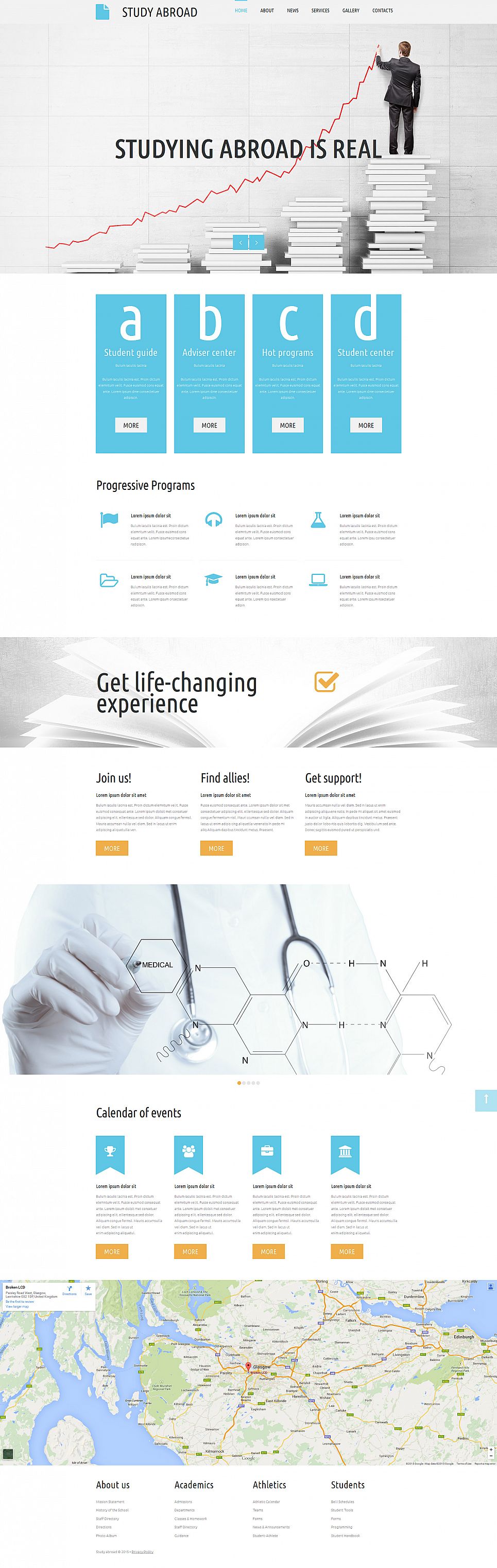 Education Responsive Moto CMS 3 Template New Screenshots BIG