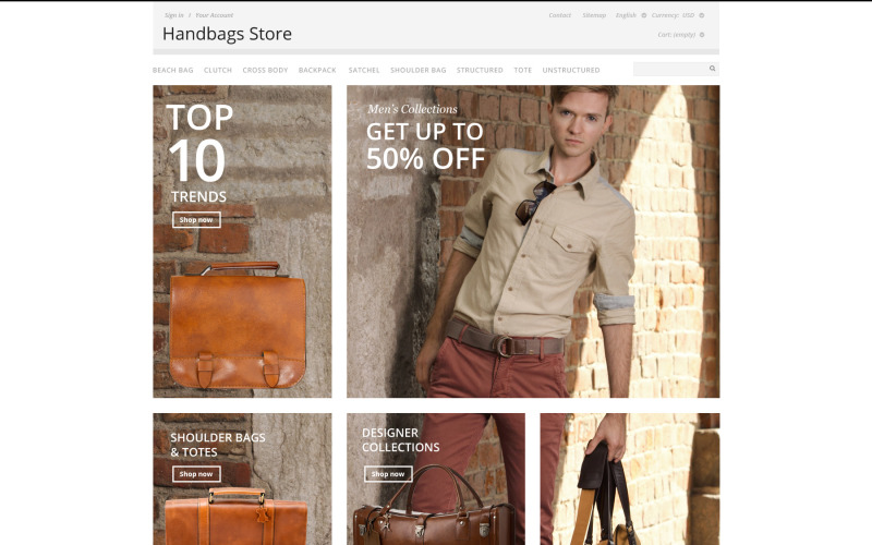 Handbags Store PrestaShop Theme