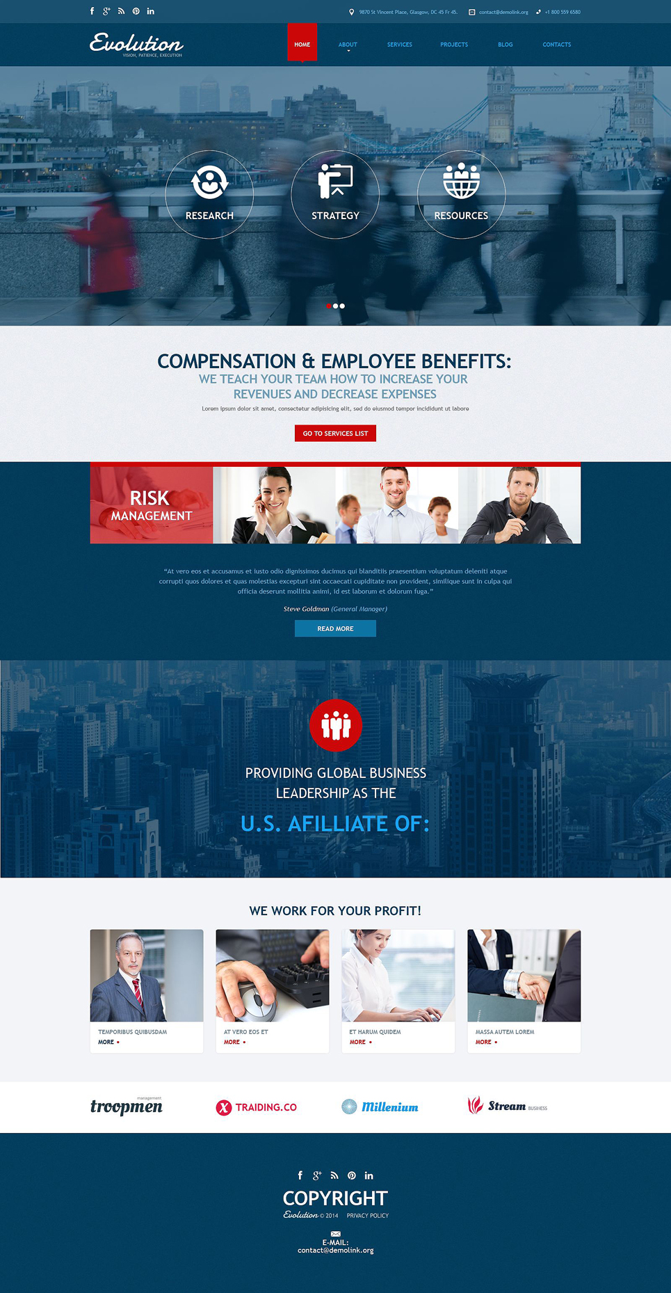 Management Services Joomla Template New Screenshots BIG