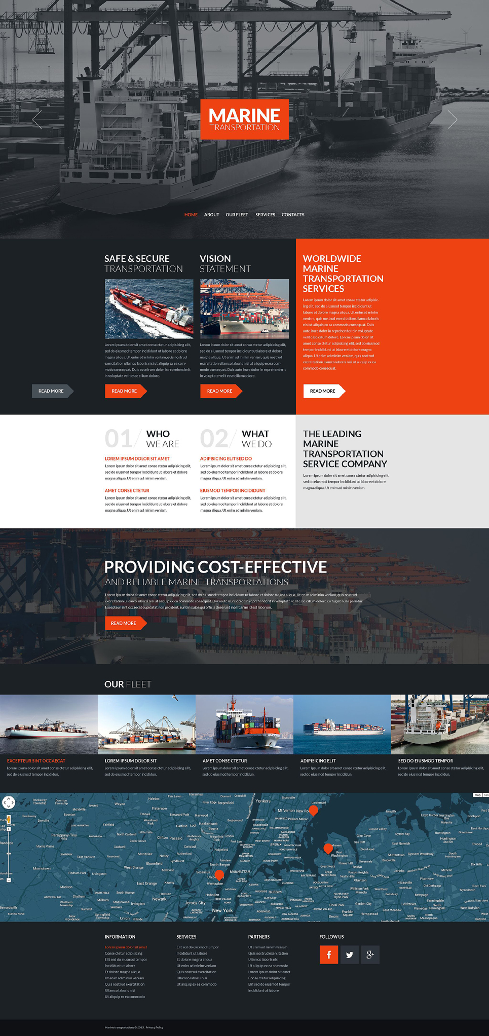 Maritime Responsive Website Template New Screenshots BIG