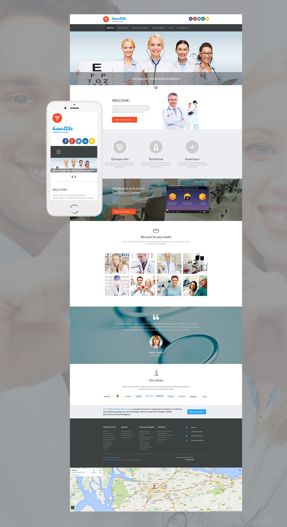 Medical Responsive Moto CMS 3 Template New Screenshots BIG