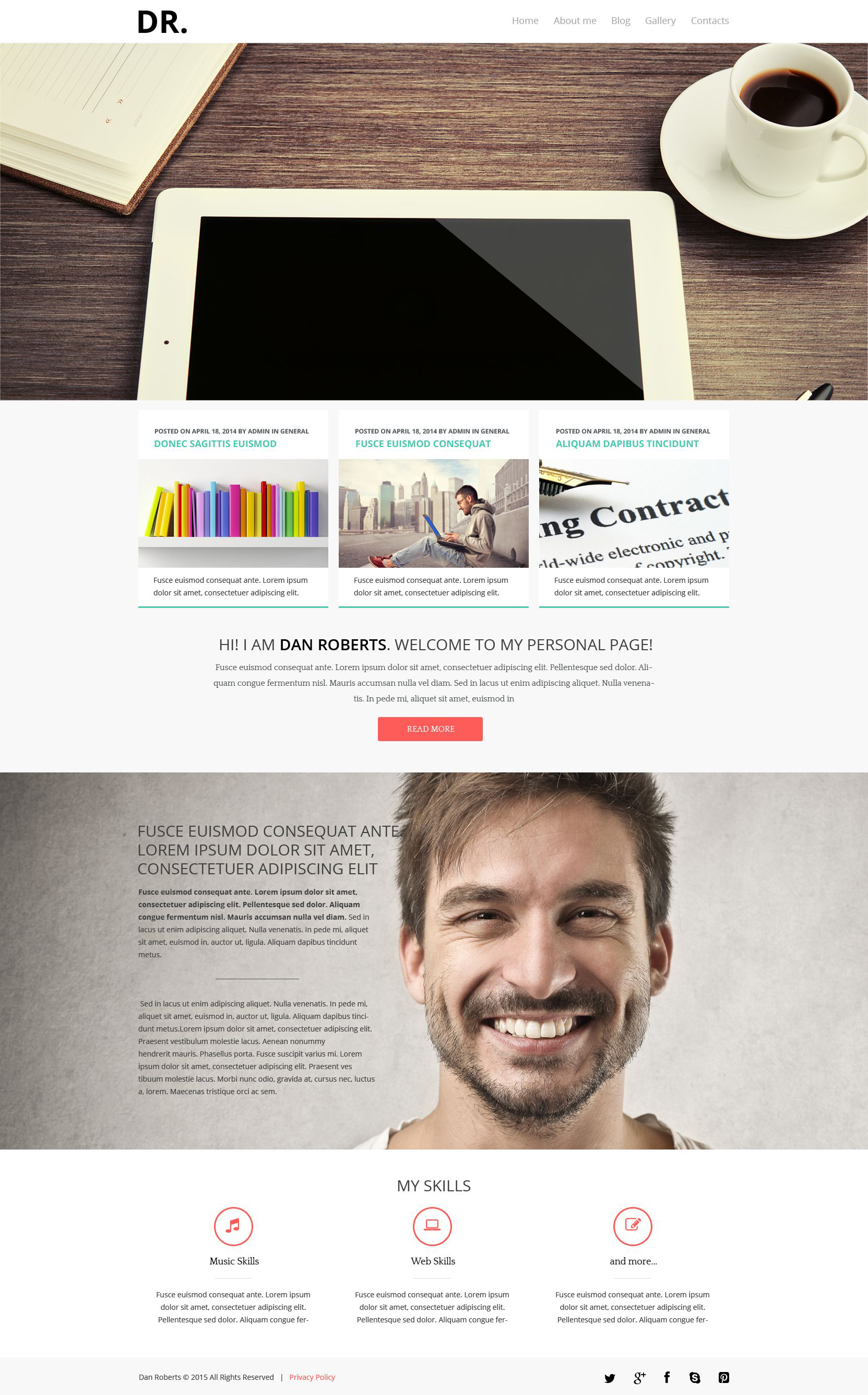 Personal Pages Joomla Template - screenshot