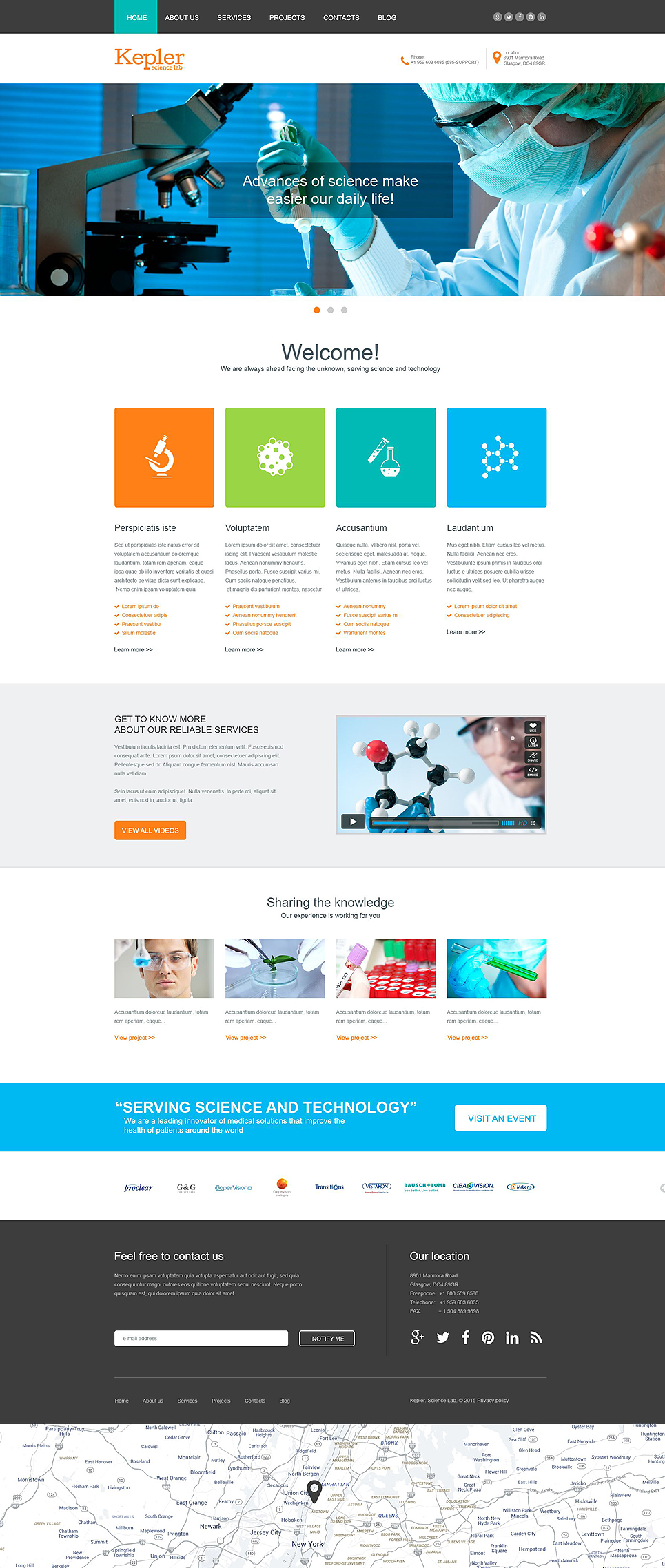 Science Lab Muse Template New Screenshots BIG