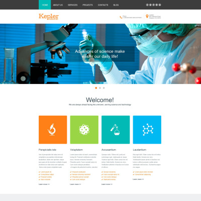 Science Lab Muse Template #53295