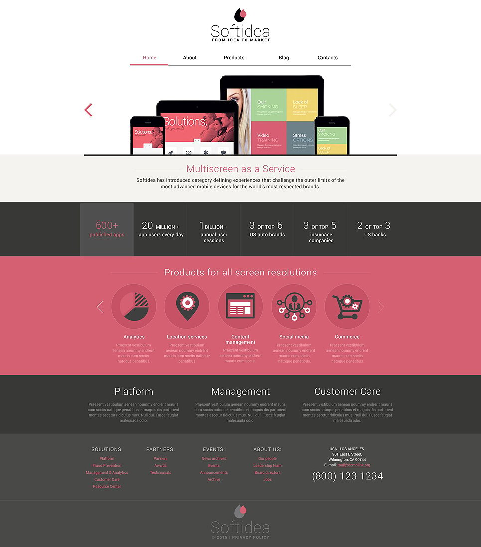 Web Development Responsive Drupal Template New Screenshots BIG