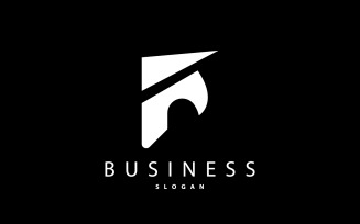 Initial Letter F Minimalist Logo Simple V1