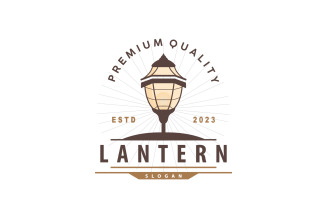 Lantern Logo Design Street Lamp Simple V1