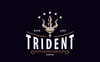 Neptune Poseidon Trident Spear Logo V2