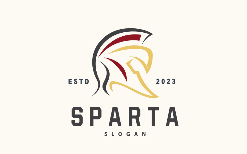 Spartan Logo Silhouette Warrior Knight Soldier Greek V1 Logo Template