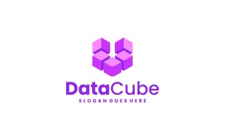 Flat Modern Cube Logo Design 541