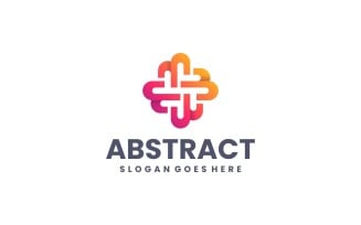Gradient Modern Abstract Knot Logo Design