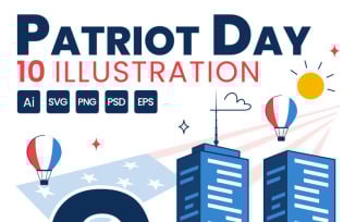 10 Happy USA Patriot Day Illustration